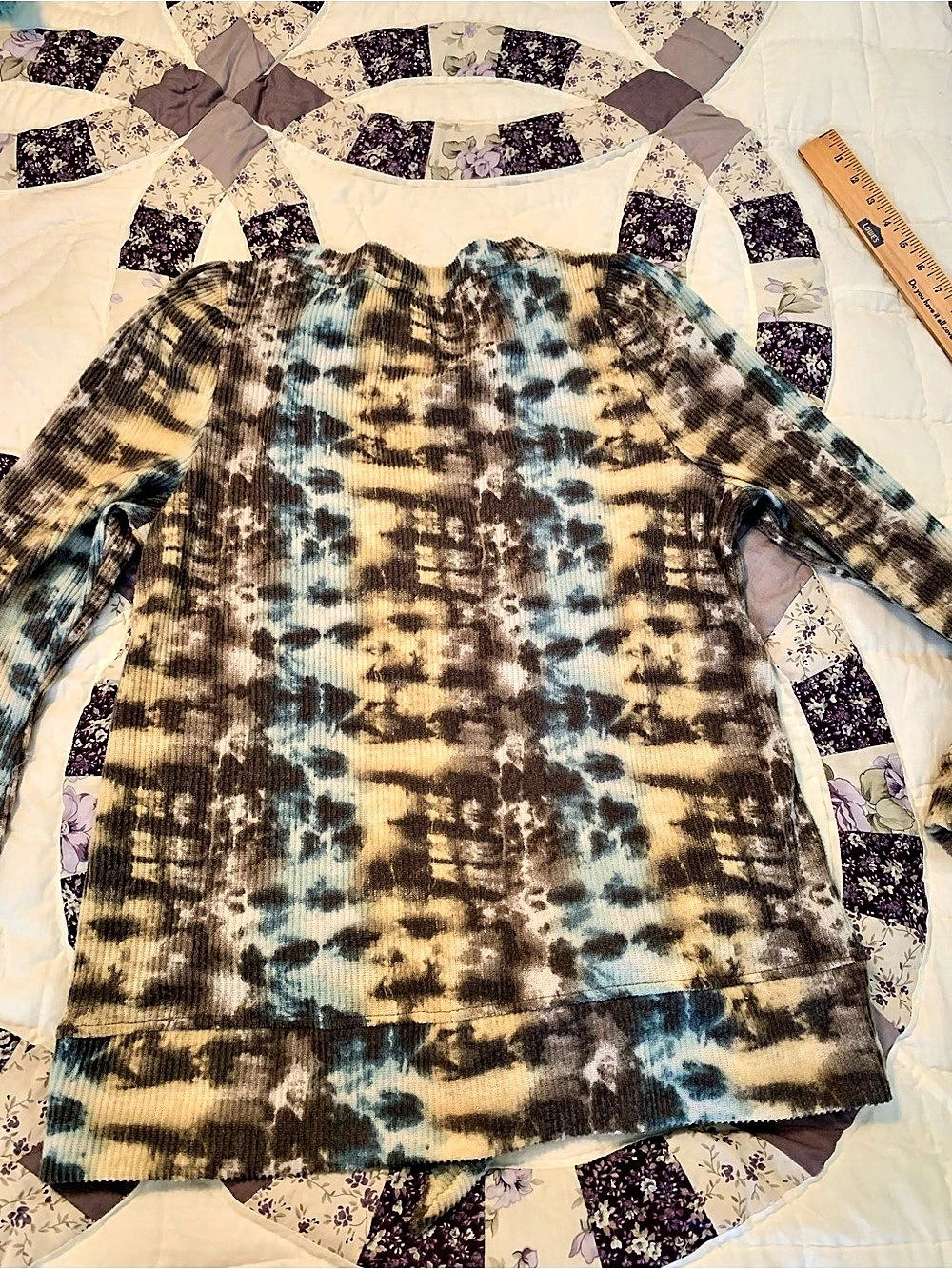 French Laundry Tie-Dye Long Sleeve Top